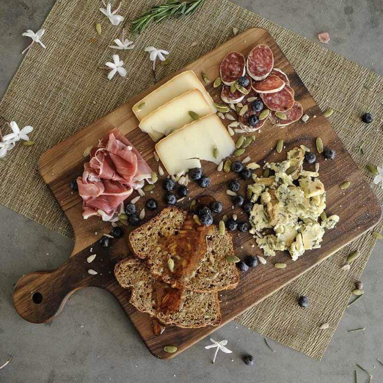 Virginia Boys Kitchens Cutting Board Mom's Cutting Board - 10 x 16 Walnut Cutting Board with Knob Handle