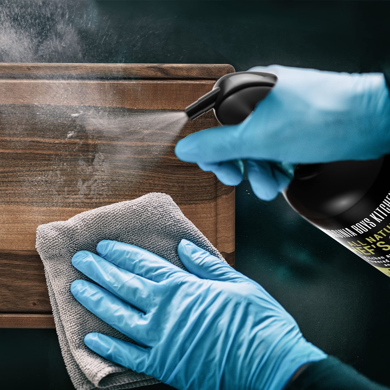 Virginia Boys Kitchens Spray Grandpas Garden - 7 Essential Oil Blend Chefs Spray - Multipurpose Home and Kitchen Disinfectant Spray - Powered by Colloidal Silver & Essential Oils - Grandpas Garden