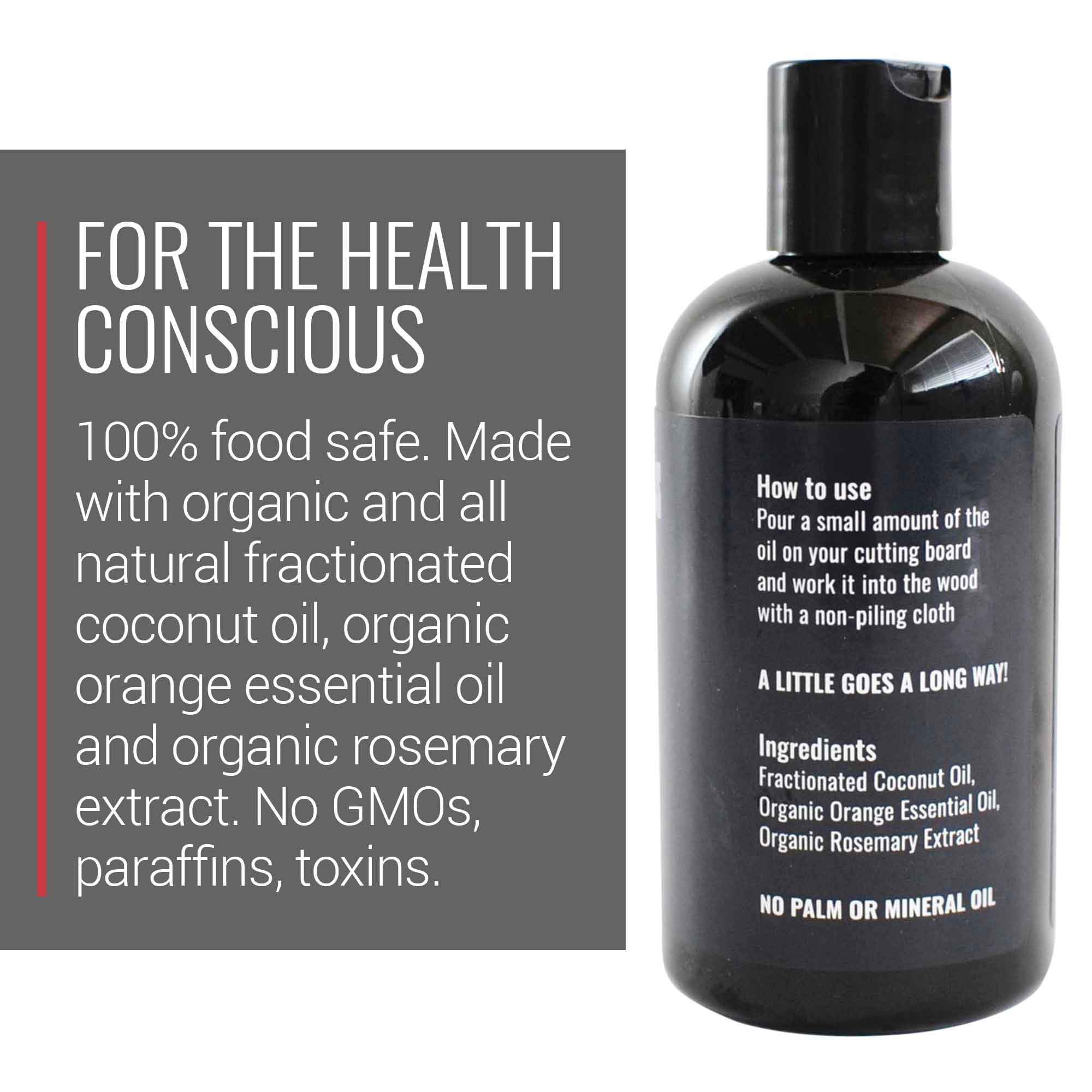 100% Food safe oil for cutting boards