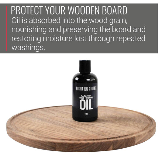 Protect your cutting board with Virginia Boys Kitchens Butcher Block Oil