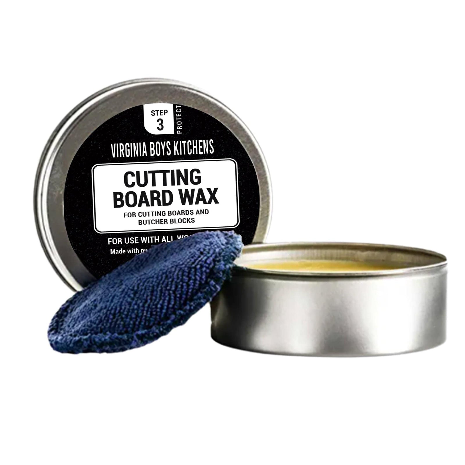All Natural Coconut Oil and Beeswax Wood Finishing Wax (4 oz Tin)